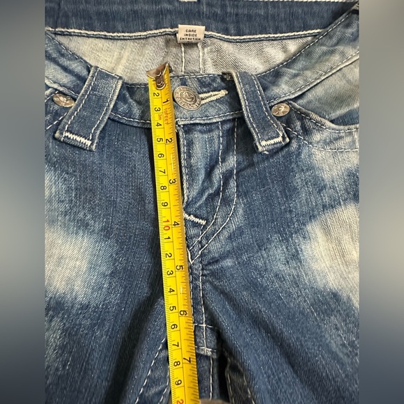 363 True Religion skinny jeans white washed bleached sz 25 - Picture 4 of 9